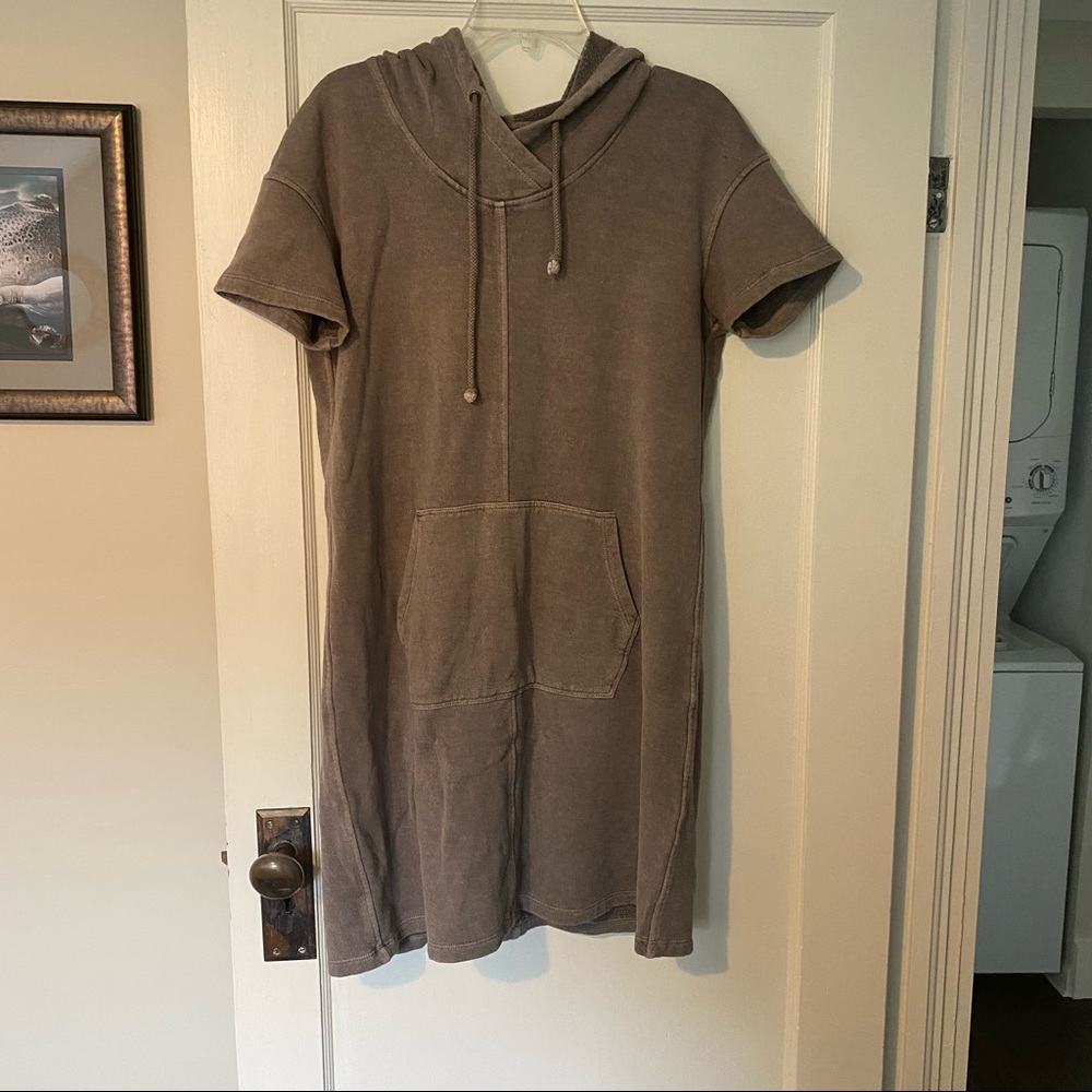 Toad & Co Epique Hooded Sweatshirt Dress Medium